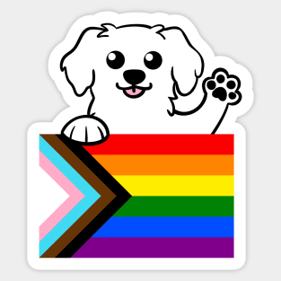 Love is Love Puppy - White Sticker